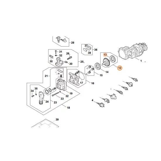 Stihl  Tarcza zataczająca 11,8° RE02 760 8700